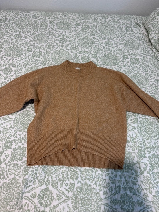 a new day Sweaters - a new day Camel Crewneck Sweater